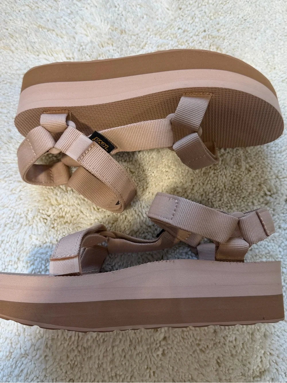 Teva Women's Flatform Sandal in Blush Pink
